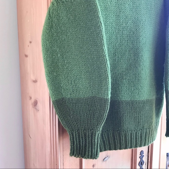 Hand Knit Chunky Oversized Turtle Neck Sweater - Picture 2 of 7